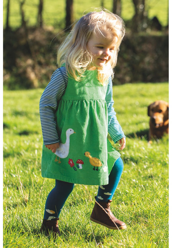 Lily Cord Dress, Fjord Green/Duck