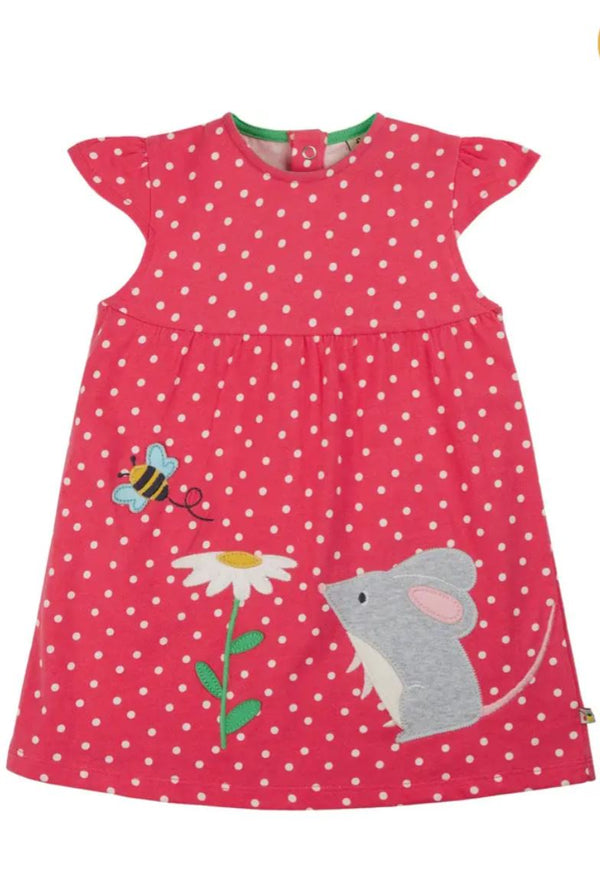 Little Lola Dress, Watermelon Spot/Mouse