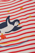 Dream Time PJs, Red Stripe/Penguin Play