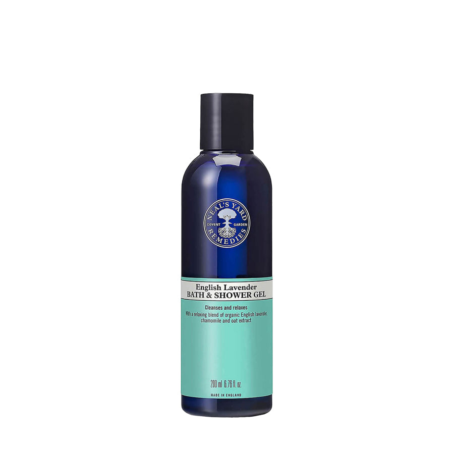 English Lavender Bath & Shower Gel 200ml - Simple Wellness 