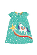 Little Lola Dress, Pacific Aqua Stars/Unicorn