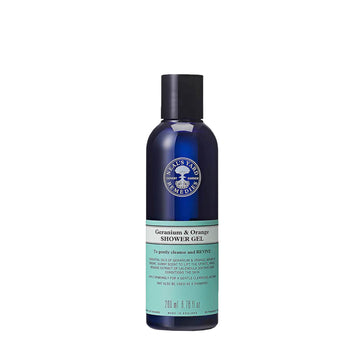 Geranium & Orange Shower Gel 200ml - Simple Wellness 