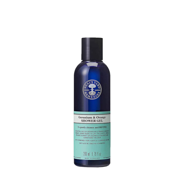 Geranium & Orange Shower Gel 200ml - Simple Wellness 