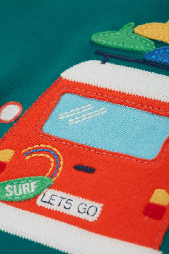 James Applique T-Shirt, Deep Spruce/Camper
