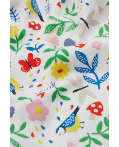Jamie Jim Jams, Soft White Hedgerow/Bird - 0
