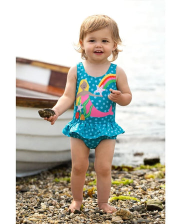 Little Coral Swimsuit, Camper Spot/Mermaid, 3-4 years (LAST PIECE) - 0