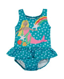 Little Coral Swimsuit, Camper Spot/Mermaid, 3-4 years (LAST PIECE)-1
