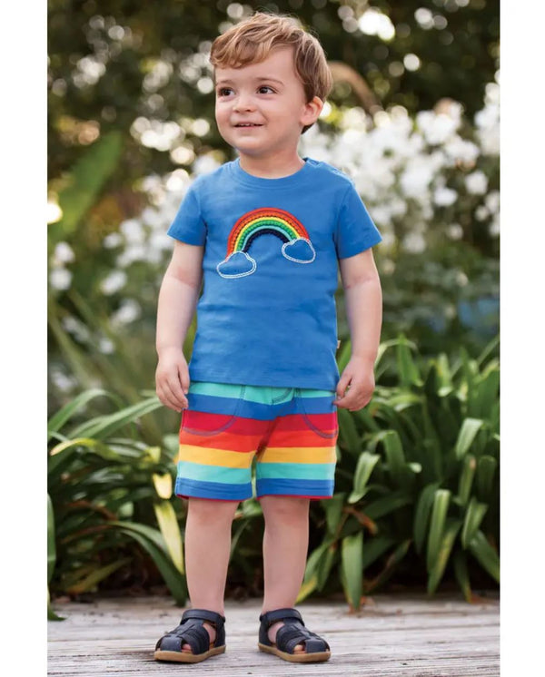 Little Stripy Shorts, Rainbow Stripe