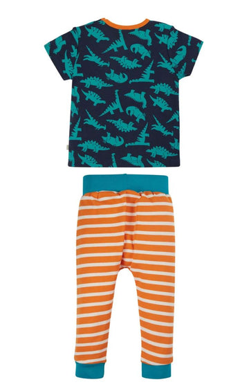 Orwin Outﬁt, Indigo Dinos/Marigold Stripe - 0