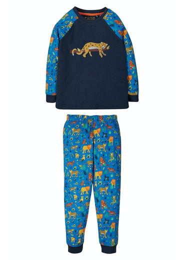 Jamie Jim Jams, Indigo Leopard, 7-8 years (LAST PIECE) - Simple Wellness 