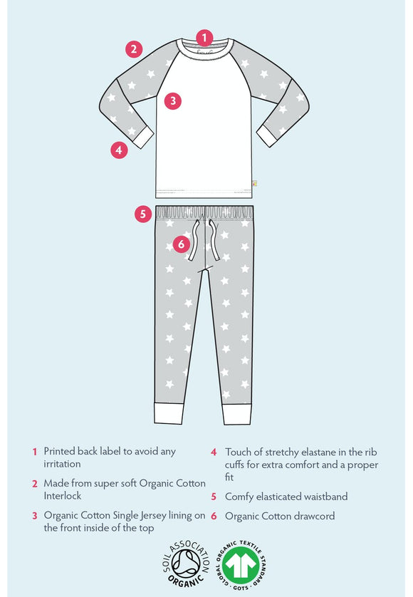 Jamie Jim Jams, Indigo Leopard, 7-8 years (LAST PIECE) - Simple Wellness 