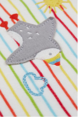 Poppet 2 in 1 Body, Multi Stripe/Puffin, 18-24 months (LAST PIECE) - 0