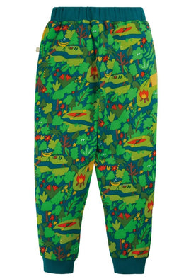 Printed Snug Joggers, Deep Spruce Camping - 0