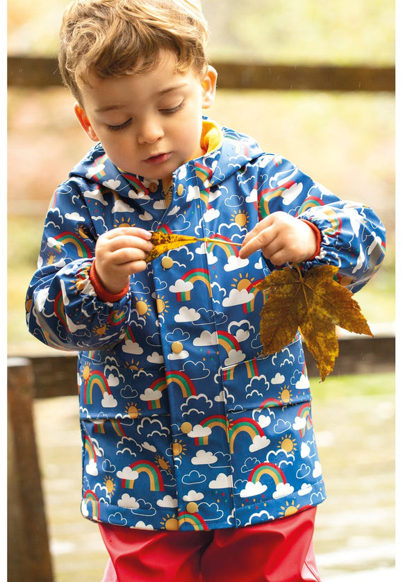 Puddle Buster Coat, Rainbow Skies