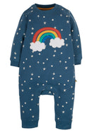 Frugi Snug and Cosy Romper, Abisko Stars/Rainbow-1