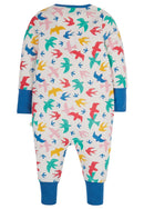 Zennor Zip Up Romper, Multi Rainbow Flight-2