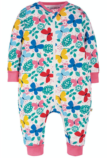 Summer Zip Babygrow, Mini Butterflies