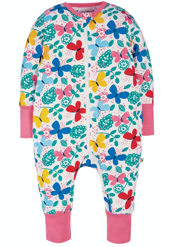 Summer Zip Babygrow, Mini Butterflies