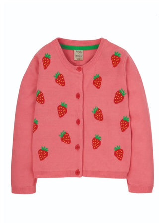 Rose Cardigan, Pink Strawberries