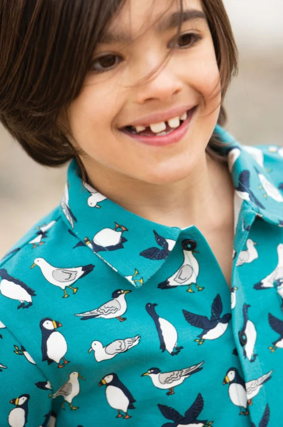 Rupert Jersey Shirt, Camper Blue Sea Birds
