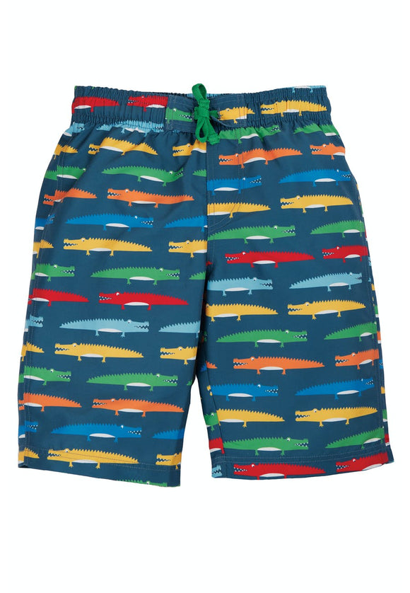 Board Shorts, Rainbow Crocs