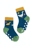 Grippy Socks 2 Pack, Fjord Green/Geese
