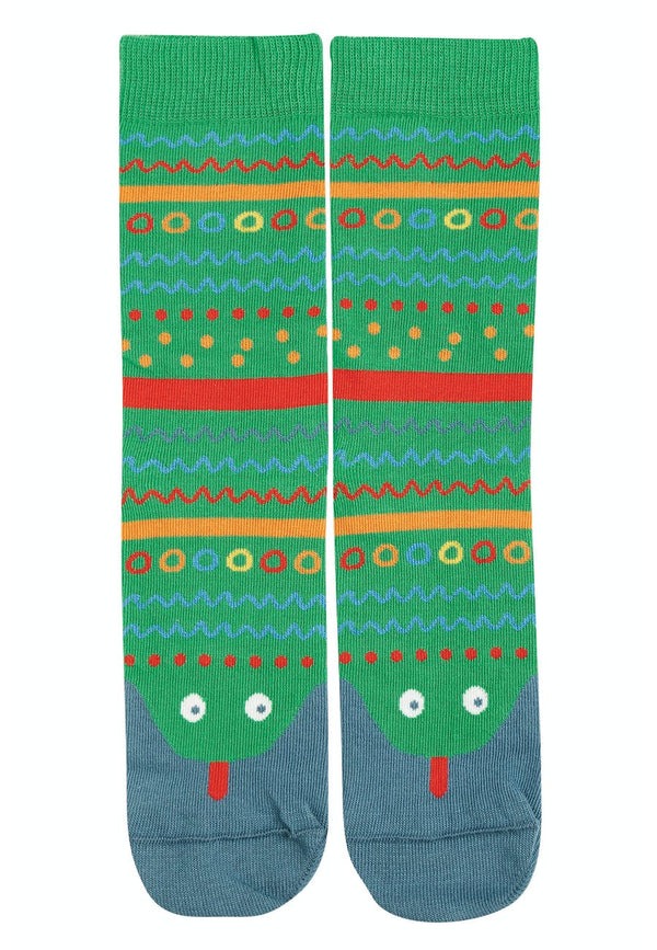Perfect Pair Socks, Glen Green/Snake