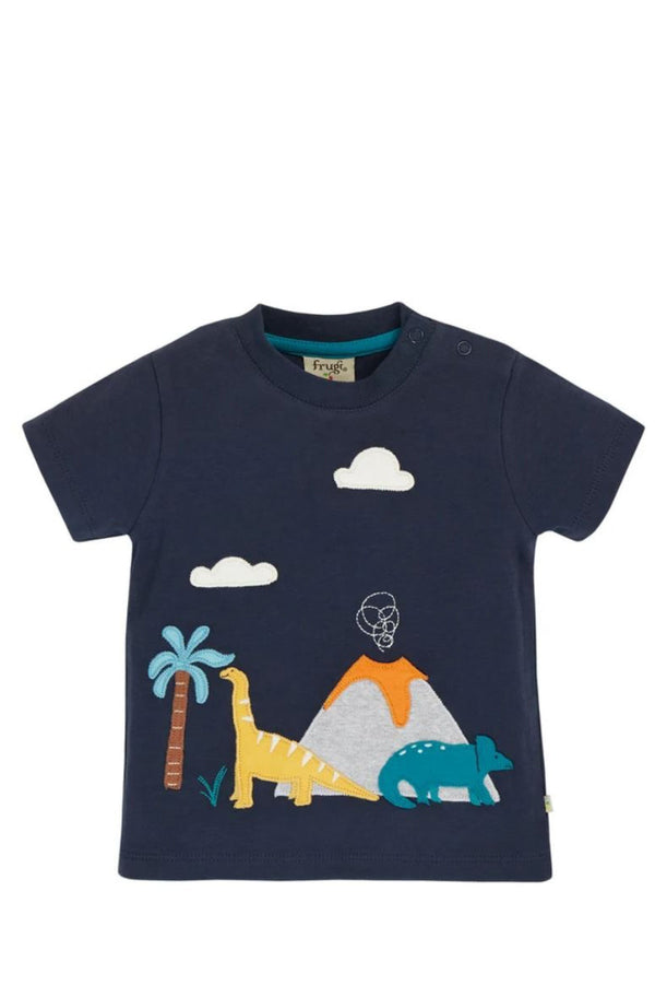 James Applique T-Shirt, Indigo/Dinos