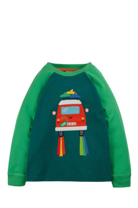 James Applique T-Shirt, Deep Spruce/Camper