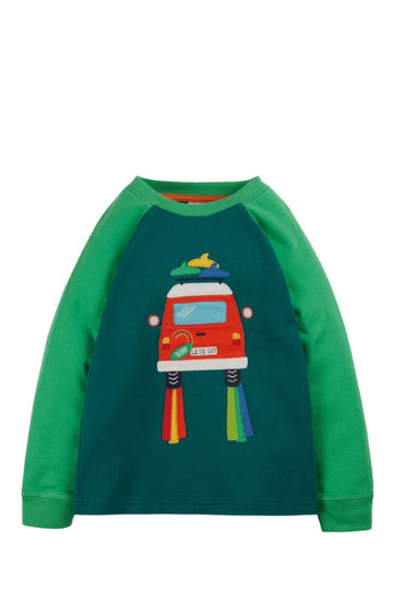 James Applique T-Shirt, Deep Spruce/Camper