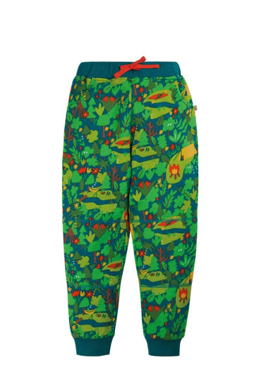 Printed Snug Joggers, Deep Spruce Camping