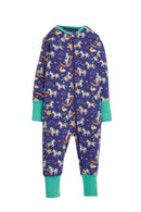 Zelah Zip Up Romper, Mussel Cosmic Unicorns-1