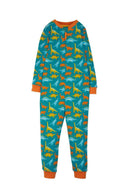 Zelah Zip Up All In One, Blue Jurassic Coast-1