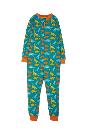 Zelah Zip Up All In One, Blue Jurassic Coast