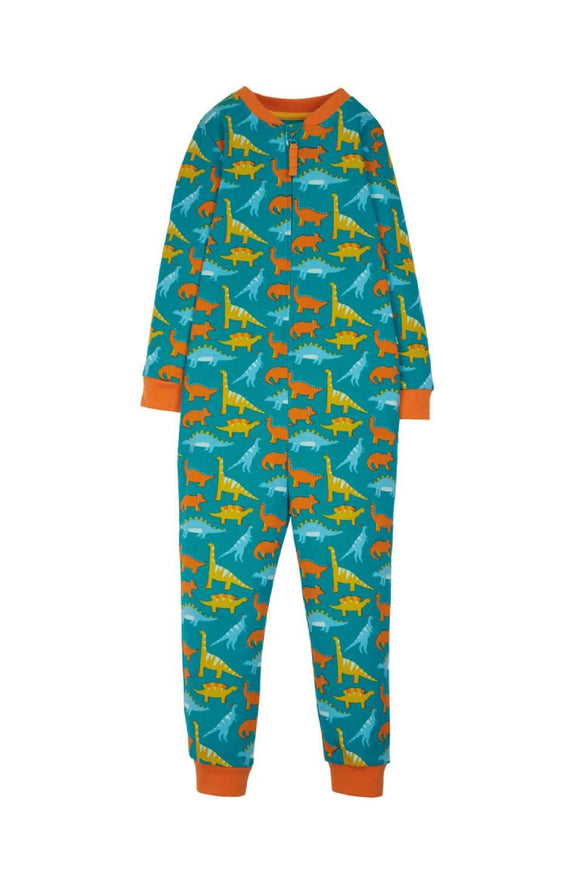 Zelah Zip Up All In One, Blue Jurassic Coast