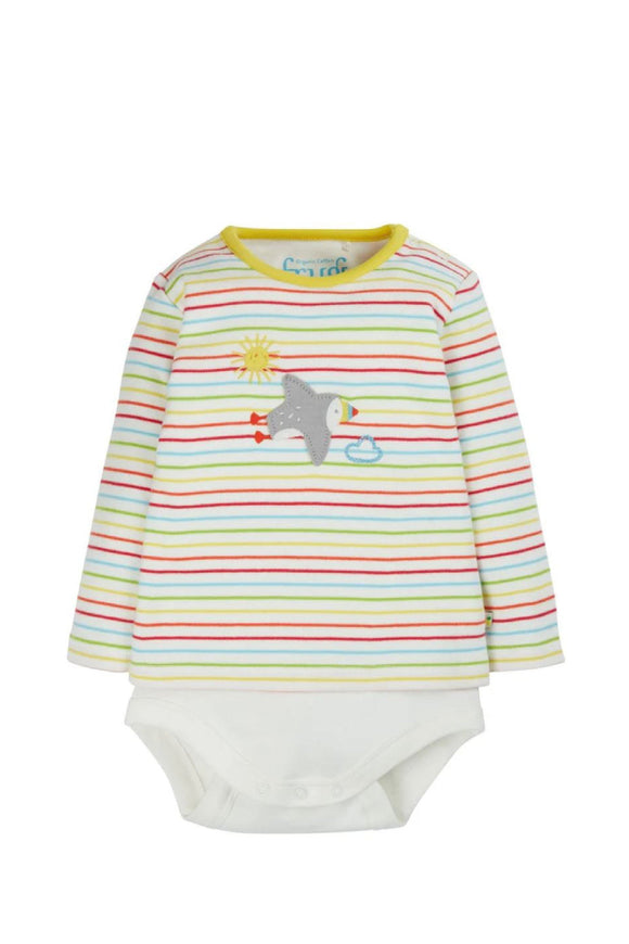 Poppet 2 in 1 Body, Multi Stripe/Puffin, 18-24 months (LAST PIECE)