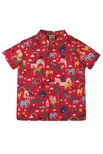 Harvey Hawaiian Shirt, True Red India