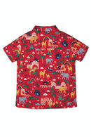Harvey Hawaiian Shirt, True Red India-3