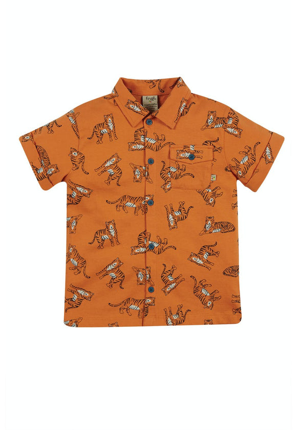 Rupert Jersey Shirt, Marigold Tiger (LAST PIECE) - Simple Wellness 