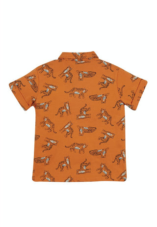 Rupert Jersey Shirt, Marigold Tiger