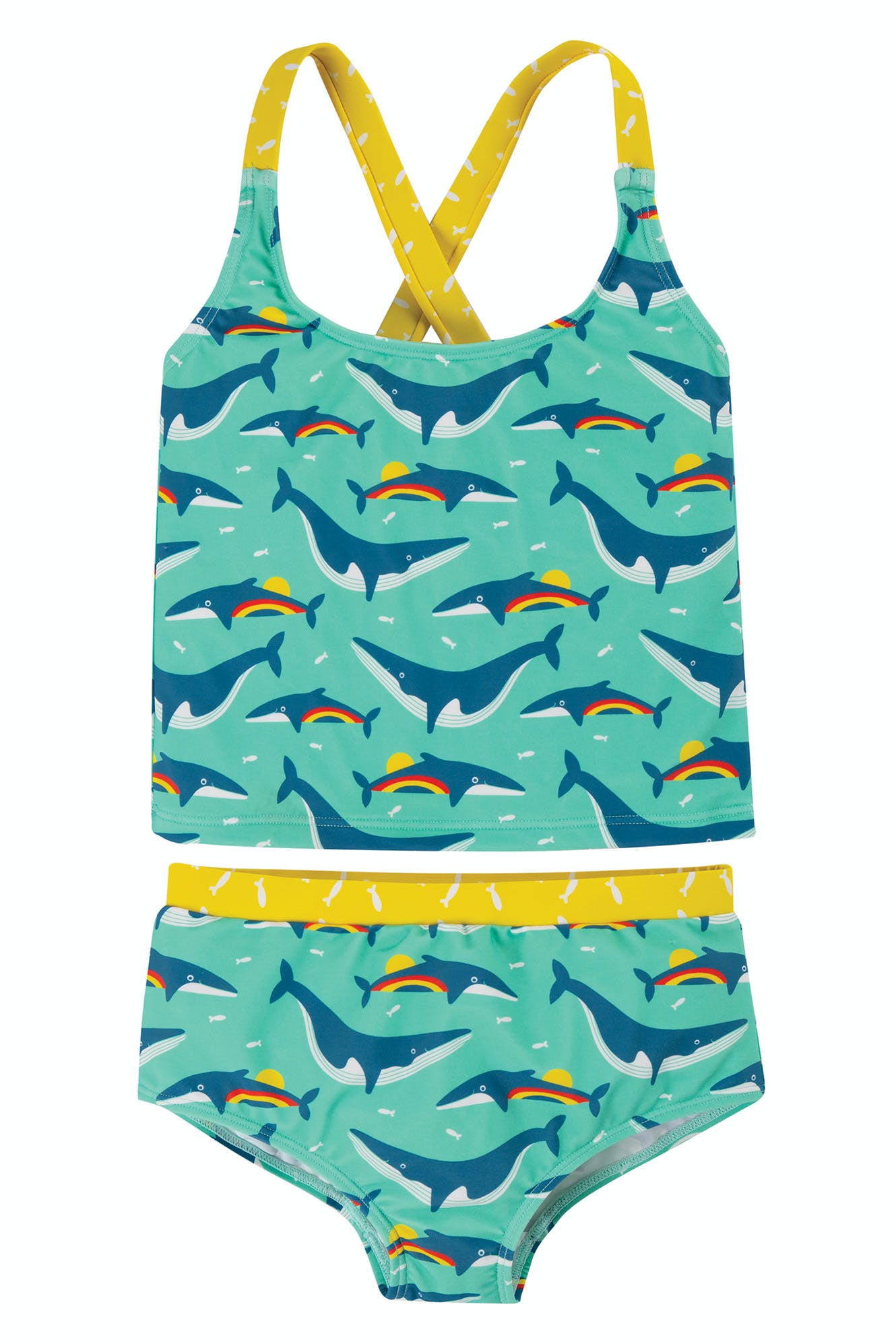 Tidal Tankini, Rainbow Whales - Simple Wellness 