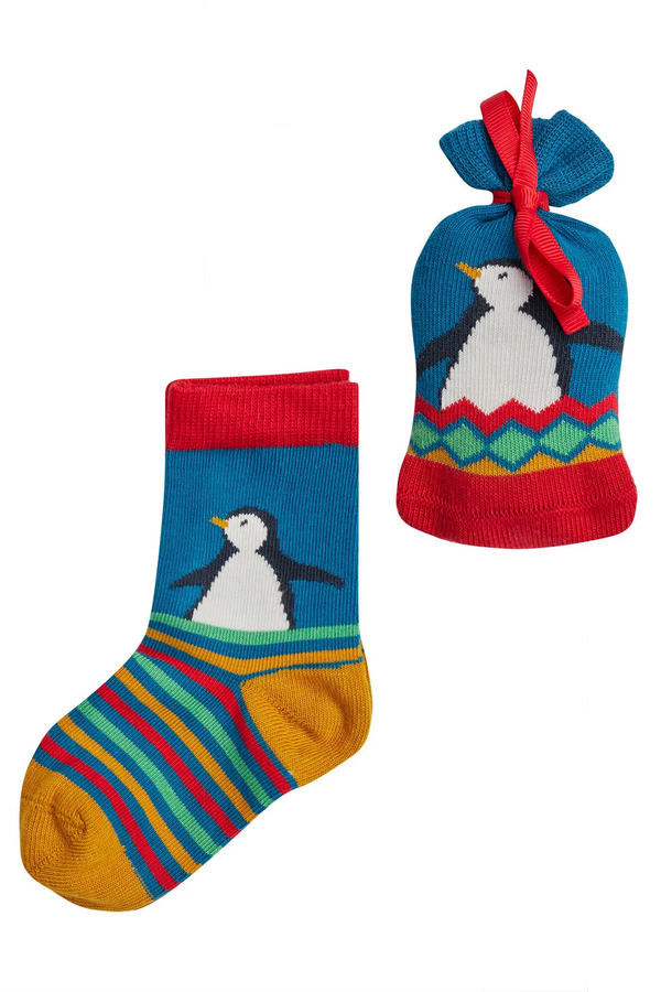 Super Socks in a Bag, Deep Sea Fairisle/Penguin