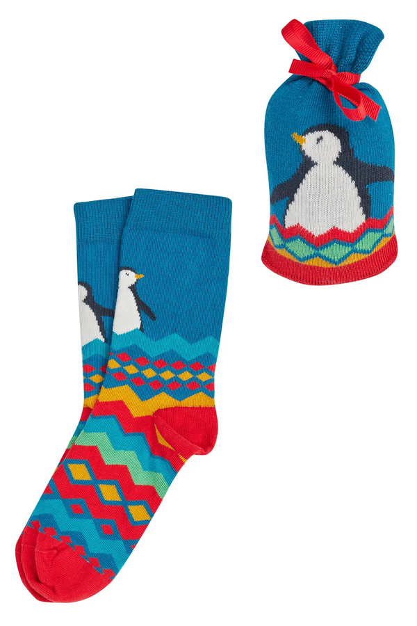 Super Socks in a Bag, Deep Sea/Penguin