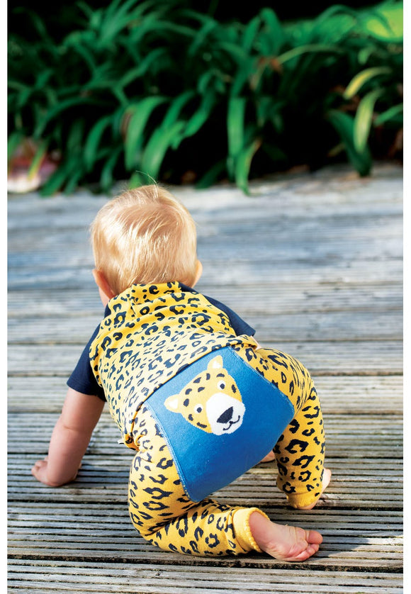 Little Knitted Leggings, Leopard Spot - Simple Wellness 