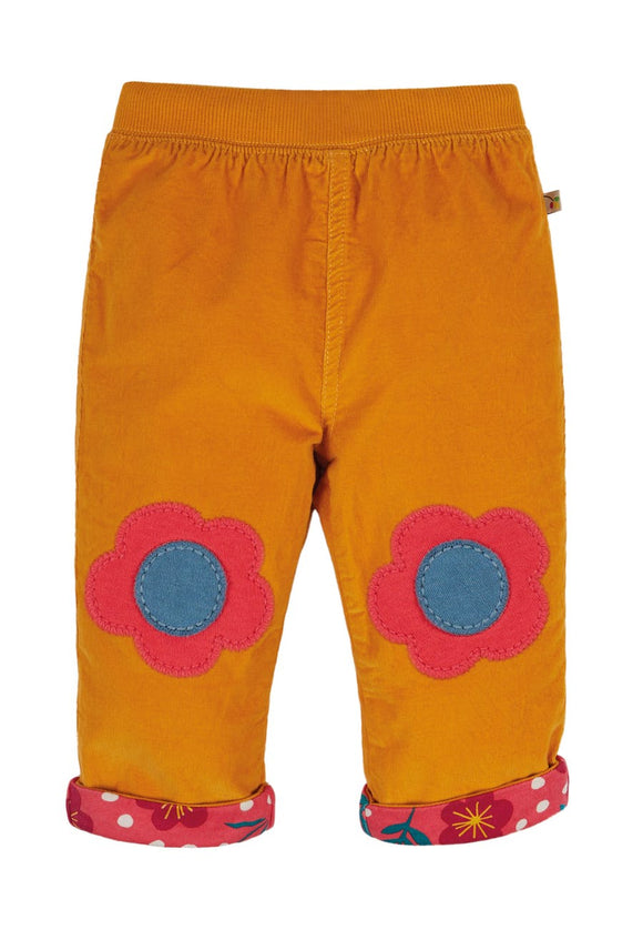 Cord Flower Reversible Trousers