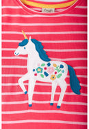 Tori Boxy Top, Watermelon Stripe/Unicorn-3