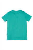 Carsen Applique T-shirt, Aqua Elephant-3