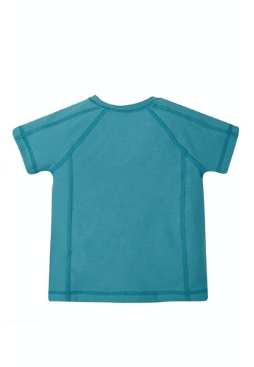 Yogi Yoga Tee, Sea Blue/Flamingo, 8-9 YEARS (LAST PIECE) - 0