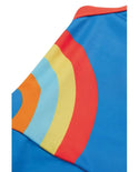 Thea Rainbow Swimsuit, Cobalt/Rainbow
