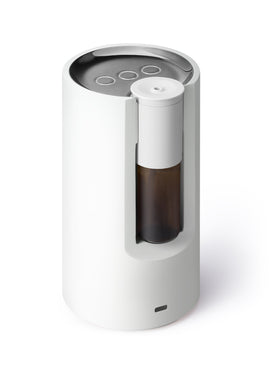 Bloomy Lotus Bamboo Nebulizer Aroma Diffuser - White - Simple Wellness 